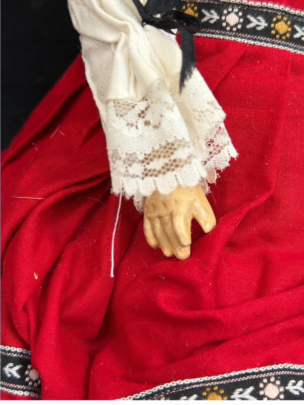 Antique doll with Lc5 on back French doll 16.5 inches